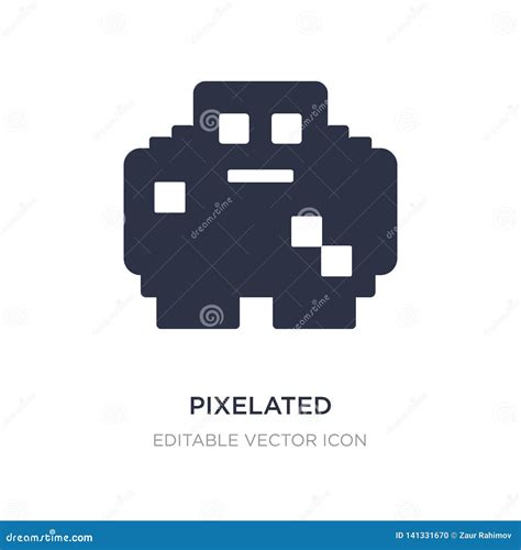 Pixelated Icon on White Background. Simple Element Illustration from