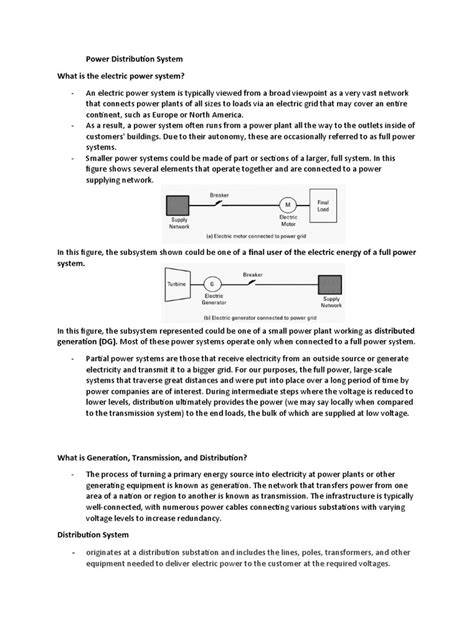 Power Distribution System | PDF | Electric Power Distribution ...