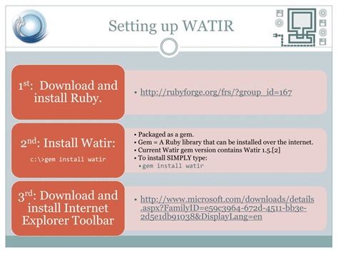 introduction  watir powerpoint    id
