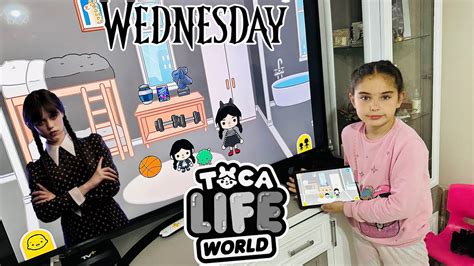 TOCA LİFE WORLDE WEDNESDAY KARAKTERİ VE EVİ YAPIYORUZ TOCALIFEQUEEN