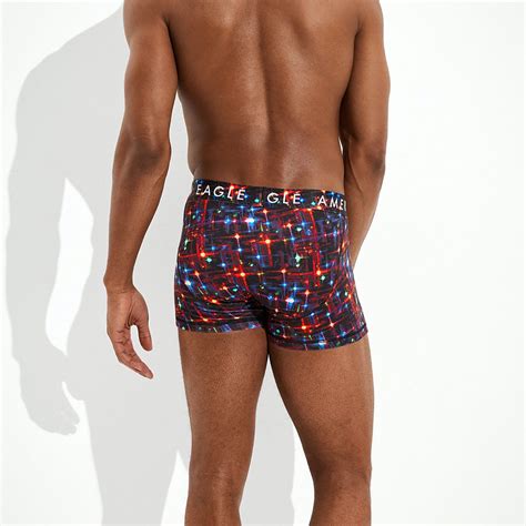 American Eagle Men Multi Xmas Lasers 3 Inches Classic Trunk Underwear