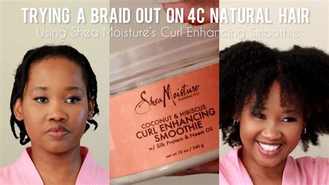 Shea Moisture Curl Enhancing Smoothie Braid Out