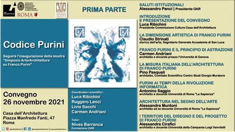 Codice Purini Parte Prima Oar Ordine Degli Architetti Di Roma