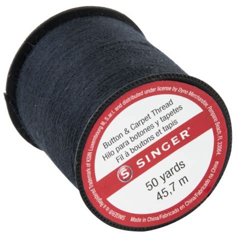 SINGER Button Carpet Thread Black 50 Yd Fred Meyer