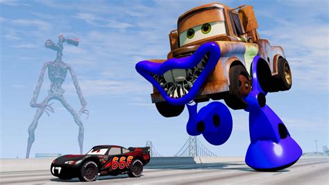 Epic Escape From Lightning Mcqueen Eater Giant Mater Giant