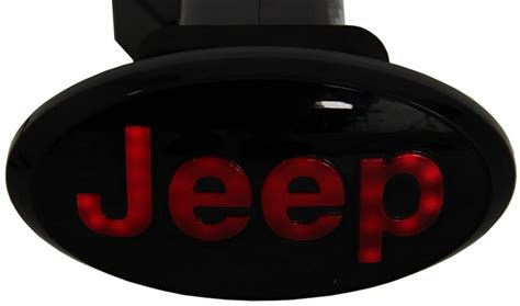 Jeep Led Lighted Trailer Hitch Cover 1 14 And 2 Hitches Black Reese Hitch Covers Rp86533