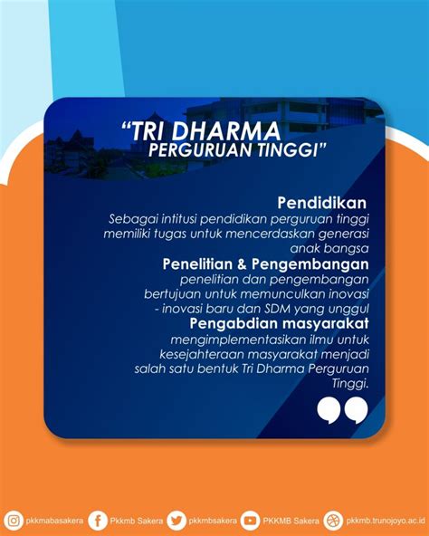 Tri Dharma Perguruan Tinggi Pkkmb