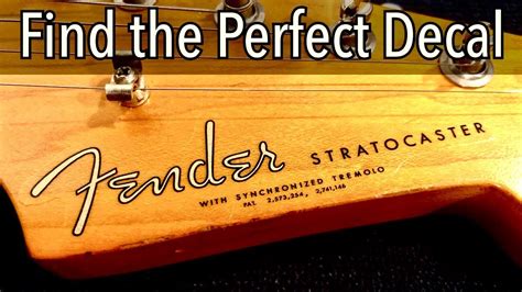 Fender Stratocaster Headstock Decal