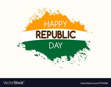 Flag of india republic day Royalty Free Vector Image