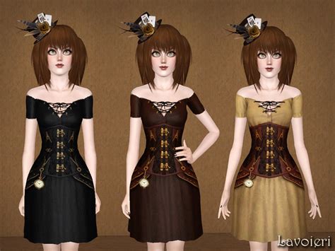 The Sims Resource Steampunk Corset Dress