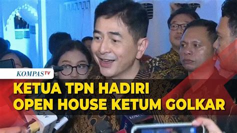 Ini Alasan Ketua TPN Arsjad Rasjid Hadiri Open House Ketum Golkar