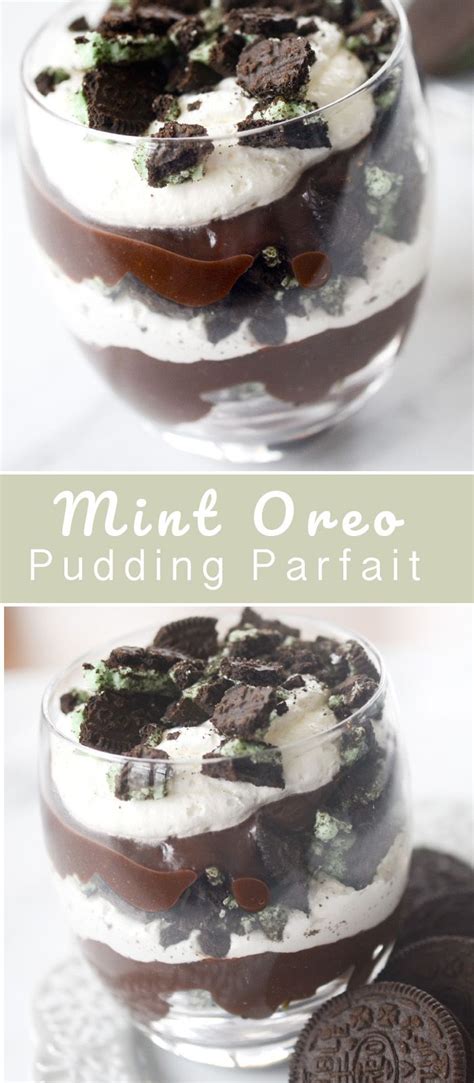 Mint Oreo Pudding Parfait - Recipe Diaries #mint #parfaits #pudding #oreos | Oreo pudding ...