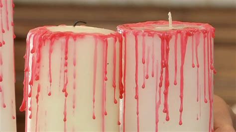 Blood Dripped Halloween Candles Halloween With Modernmom Youtube