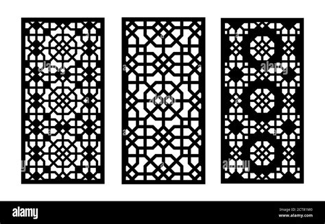 Laser Cutting Vector Panel Template Cnc Decor Pattern Jali Design