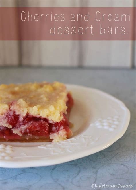 Cherries And Cream Dessert Bars