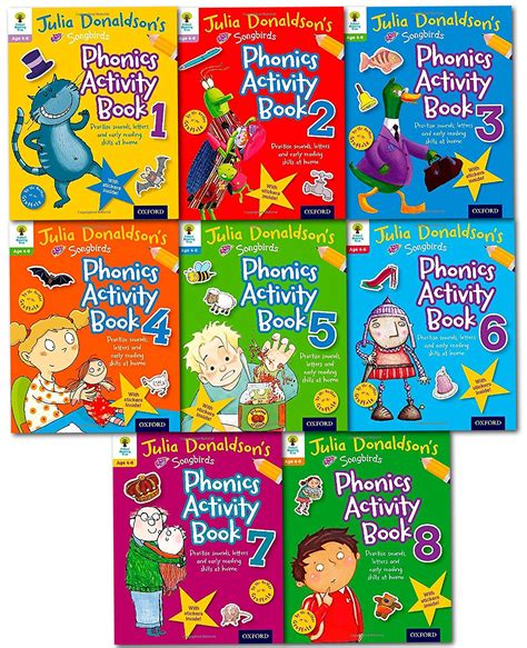 Julia Donaldson's Songbirds Phonics Activity Collection - 8 Books ...