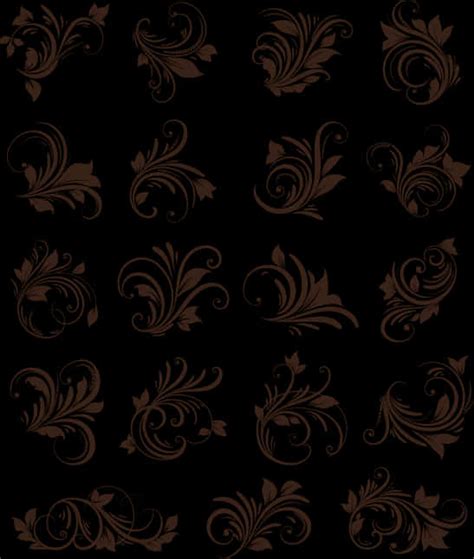 Download Elegant Brown Floral Pattern | Wallpapers.com