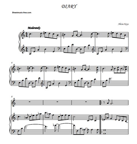 Alicia keys diary sheet music - berlindasustainable