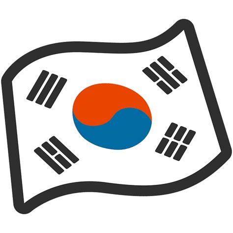 South Korea flag - Free vector emoji on creazilla.com