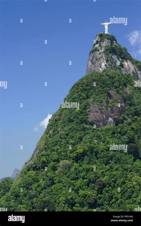 Brazil Rio De Janeiro Morro Do Corcovado Cristo Redentor Mountain