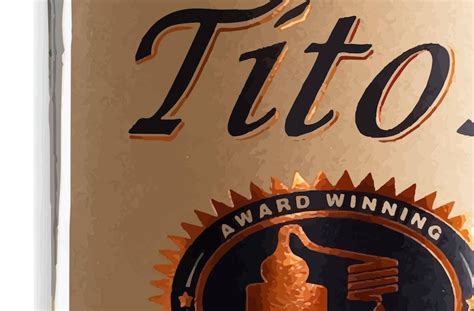 Tito's Titos vodka bottle vector vectorized print ultra | Etsy