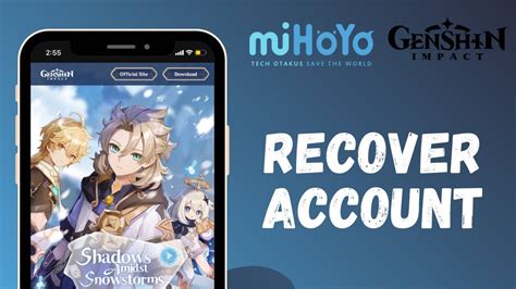 How To Recover Genshin Impact Account L Mihoyo 2021 YouTube