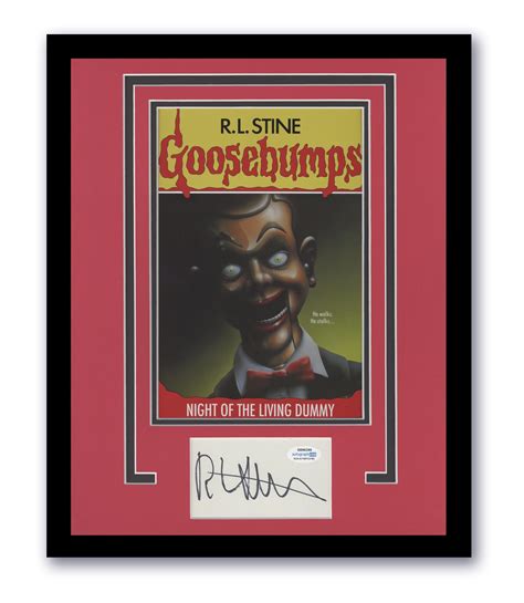 Goosebumps R L Stine Signed X Framed Photo Beware The Etsy