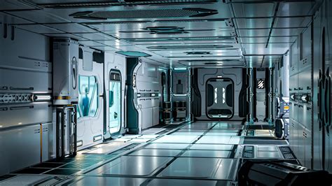 Artstation 26 Sci Fi 3d Models Interior Asset Pack Game Assets