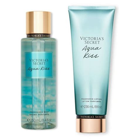 Victoria S Secret Kit Aqua Kiss Body Splash Hidratante RF