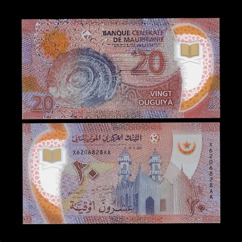 MAURITANIA 20 OUGUIYA UNC POLYMER BANKNOTE HobbyStop