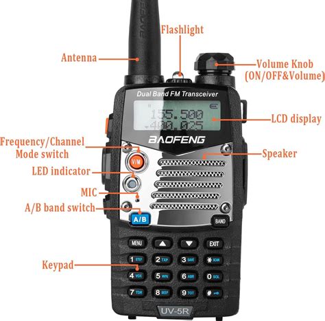 Baofeng Uv R Radio De Mano De W Radio Bidireccional De Doble