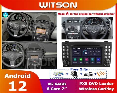 WITSON Reproductor Multimedia PX5 Para Coche Radio Con DVD Android 12 7