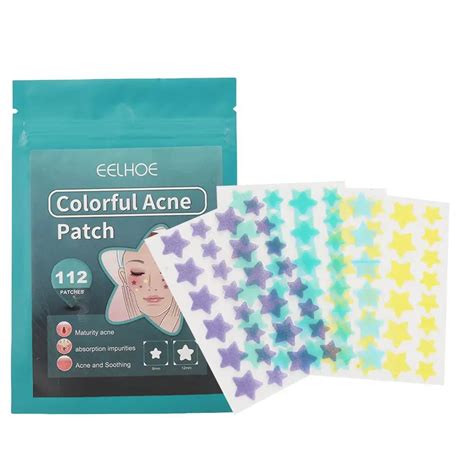 112pcs Invisible Acne Removal Pimple Patch Colorful Cute Stars Shaped