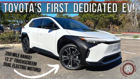 The 2023 Toyota Bz4x Limited Is An Oddly Named All Electric Suv From Japan Youtube