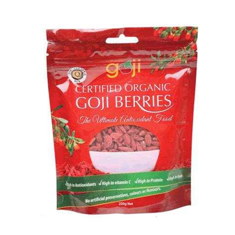 Naturally Goji Goji Berries 250g My Health Pantry Health