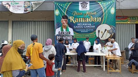 Jelang Lebaran Gardu Ganjar Gelar Pasar Murah Ringankan Beban Warga