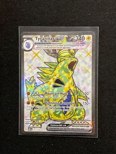 Pok Mon Tcg Tyranitar Ex Sv Obsidian Flames Holo Ultra Rare