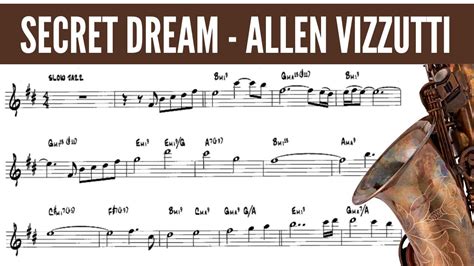 Secret Dream Alto Saxophone Sheet Music Allen Vizzutti Youtube