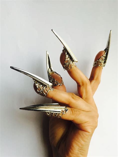 Steel Claws Silver Claw Rings Silver Nails Claw Rings Gold Nail Guards