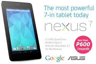 Asus Google Nexus 7 Android Tablet On Smart Flexisurf Plan 599 And Get