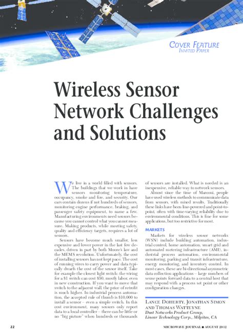 Pdf Wireless Sensor Network Challenges And Solutions