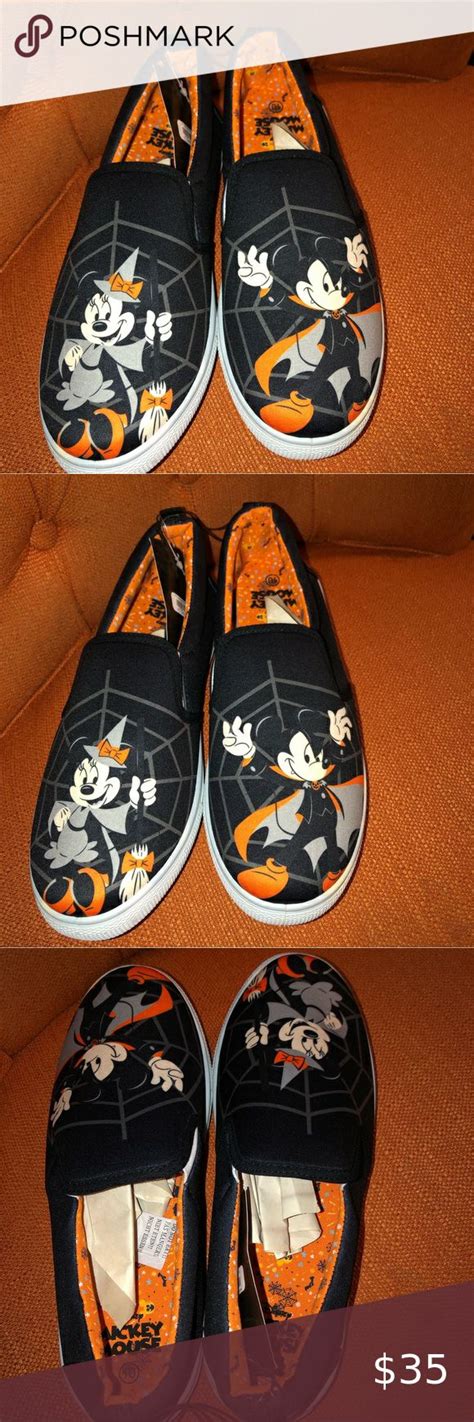 Mickey And Minnie Disney Halloween Slip On Shoes Size Hot Topic