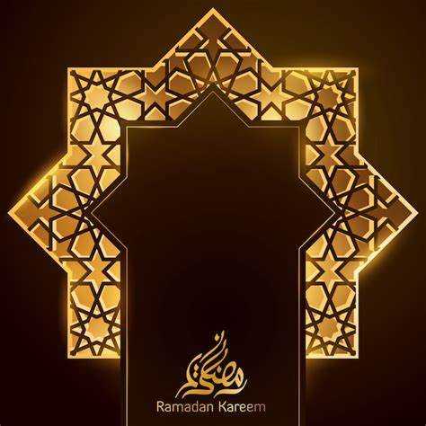 Premium Vector Ramadan Kareem Greeting Background Template