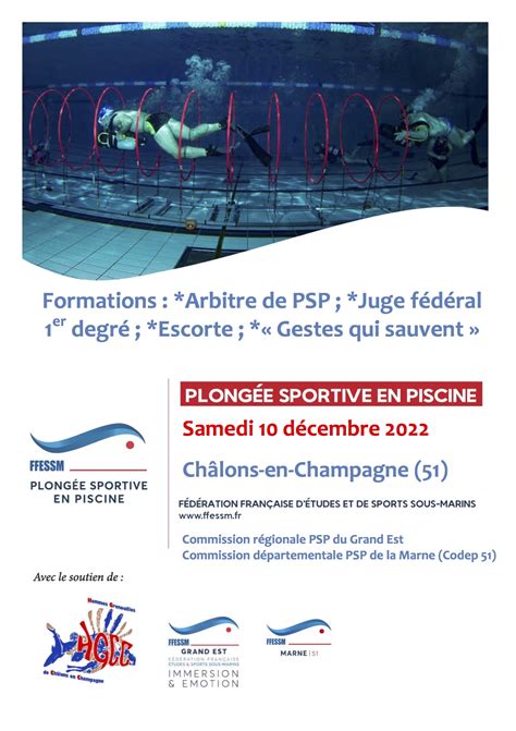 Commission Plong E Sportive Piscine Ffessm Comit R Gional Grand Est