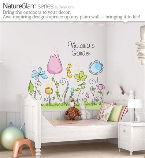 flower garden decal Childrens Wall Decals, Murals For Kids, Nursery ...