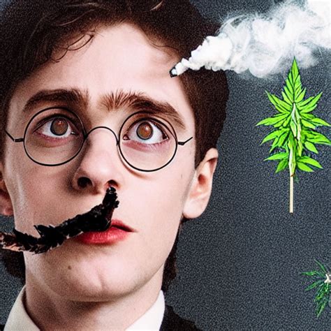 Krea Ai Harry Potter Smoking Weed Surrounded By Weed Plan