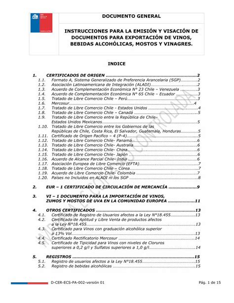 Pdf Instrucciones Para La Emisi N Y Visaci N De Para La Emisi N Y