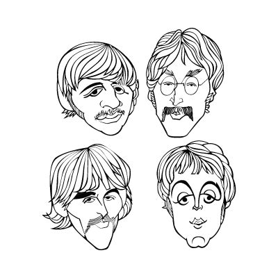 The Beatles band vector logo - The Beatles band logo vector free download