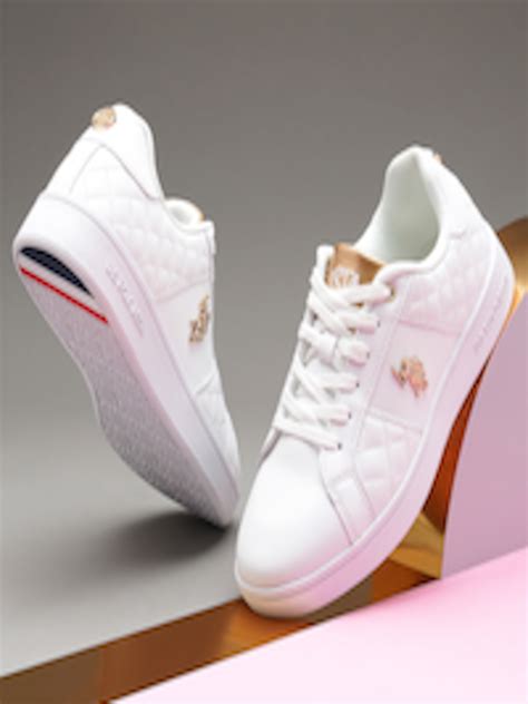 Buy U.S. Polo Assn. Women Lace Up Round Toe PU Sneakers - Casual Shoes ...