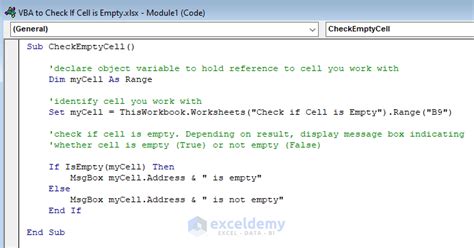 How To Check If Cell Is Empty Using Excel Vba Easy Methods Exceldemy